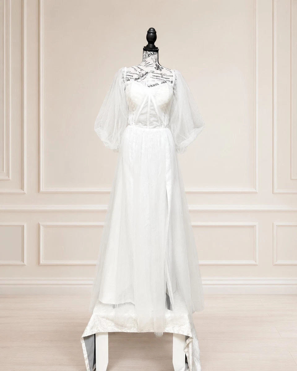 ebay vintage wedding dresses Forest Lace with Florals V Neck A Line Bridal Gowns Vintage Sheath Bridal Gown with Natural Waist 1970s Vintage Wedding Dresses &