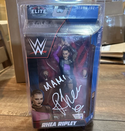 Rhea Ripley Figure Autographed And Inscribed “Mami” Elite Series 102  Fanatics