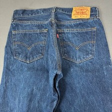 Vintage 2001 Levi's 501xx Dark Wash Denim Jeans Men's Size 31x31 Made in Mexico