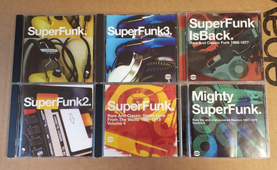 Various Artists SuperFunk Vol. 1, 2, 3, 4, Is Back, & Mighty Super Funk CD Lot