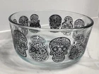 Pyrex Sugar Skull Glass Bowl - 1 Qt (4 Cups) USA Microwave Safe