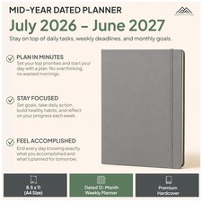 2026-2027 Academic Planner 8.5x11 - Daily, Weekly, Monthly