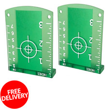 2 Pack Magnetic Floor Laser Target Plates for Green Beam Levels