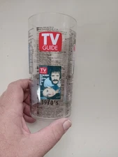 Vintage TV Guide Plastic Glass TV Shows 50s 60s 70s 80s 90s 