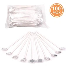 100PC Disposable Dental Mouth Mirror Dental Reflector Mirrors White Plastic