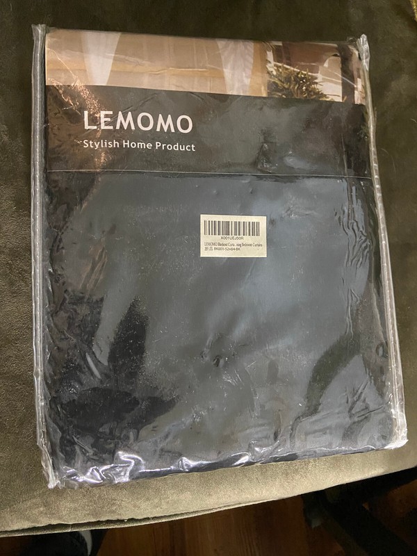 Lemomo Blackout Curtains~Thermal Insulation~Superior Fabric~52x84"Black Curtains