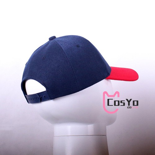 Anime Inuyasha Cosplay Hat Sun Blue with Red Peaked Cap Inuyasha Summer Hat - Picture 5 of 9