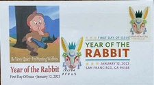 AFDCS 5744 Chinese New Year of the Rabbit I'm Hunting Rabbits Color CXL