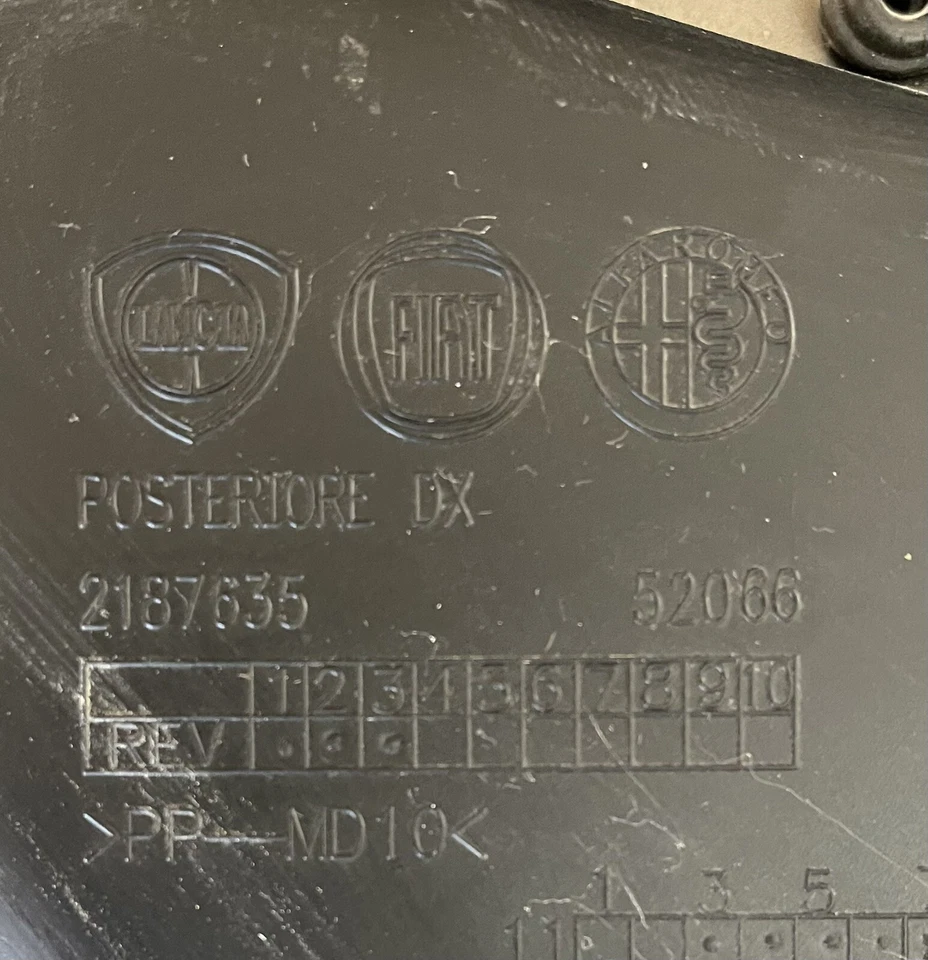 PANNELLO PORTIERA POSTERIORE DX FIAT PANDA (312) Foto 4 de 4