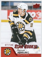 2020-21 Upper Deck AHL Star Rookies Exclusives #77 /100 Samuel Asselin #183