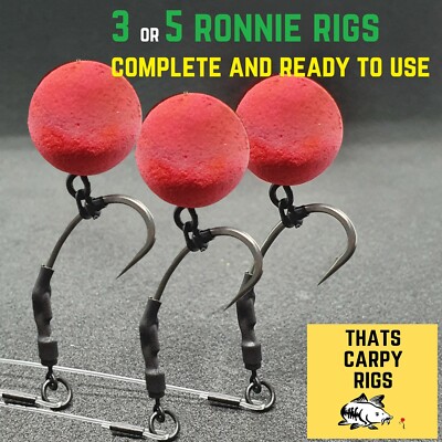 Multi Pack Ready Made Ronnie Rigs korda spinner rig) Teflon