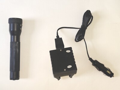 Streamlight Polystinger Flashlight With Car Charger; Untested Battery 