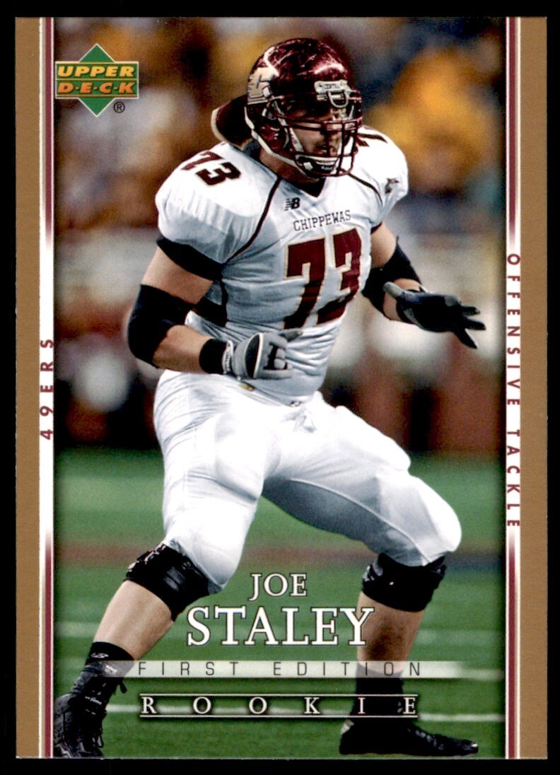 Joe Staley Upper Deck First Edition #167 Gold