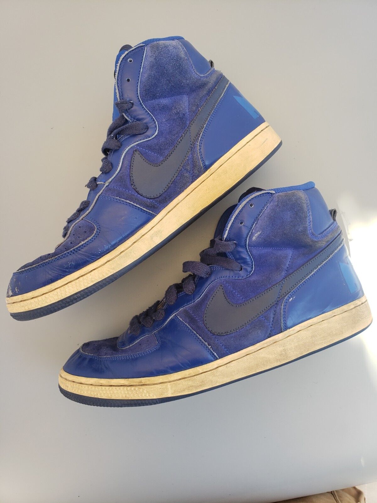 Nike Terminator High Top Blue 312008-441 Vintage 2005 Size 13 Shoes