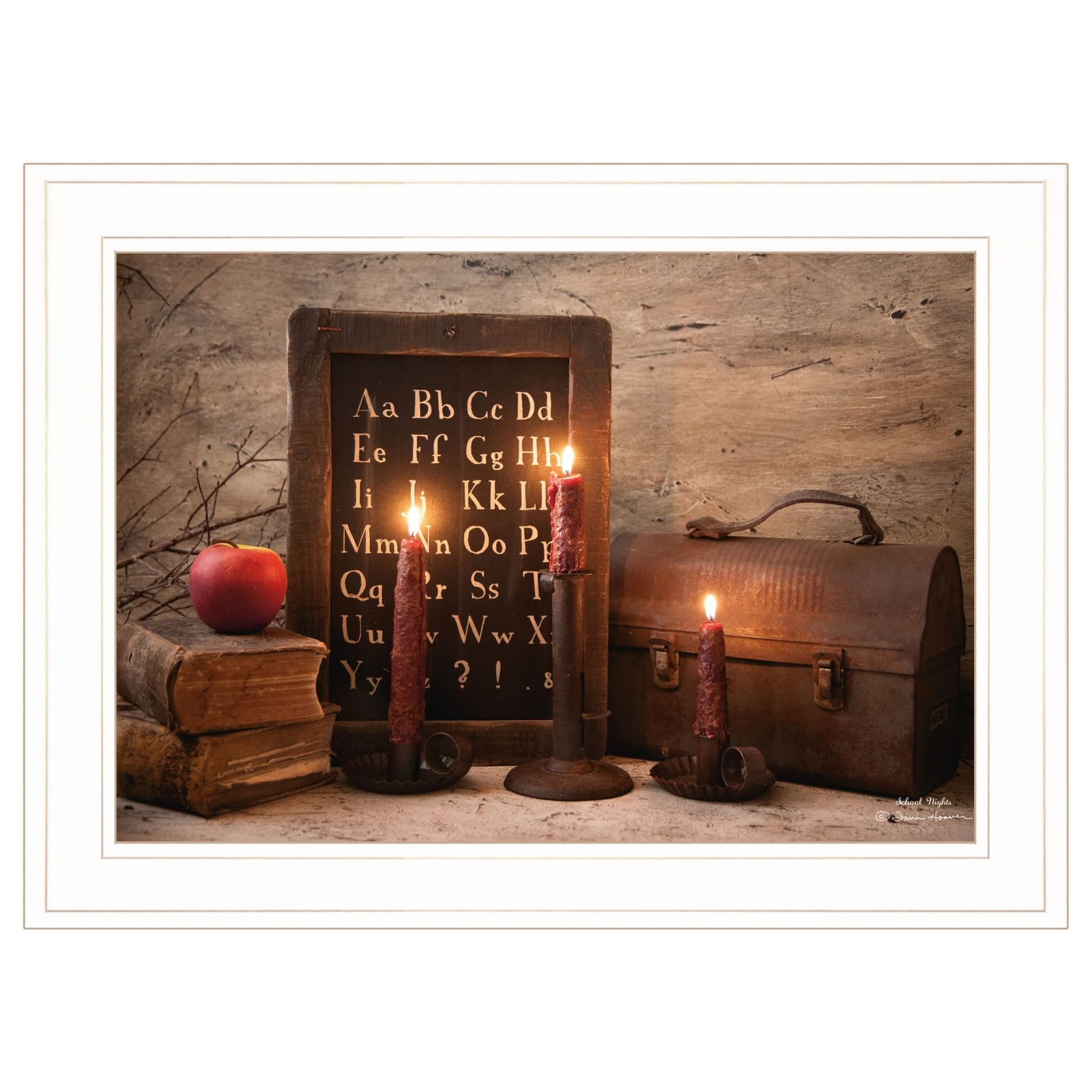 Школьные вечера 2 Настенных рисунка в белой рамке 14890₽