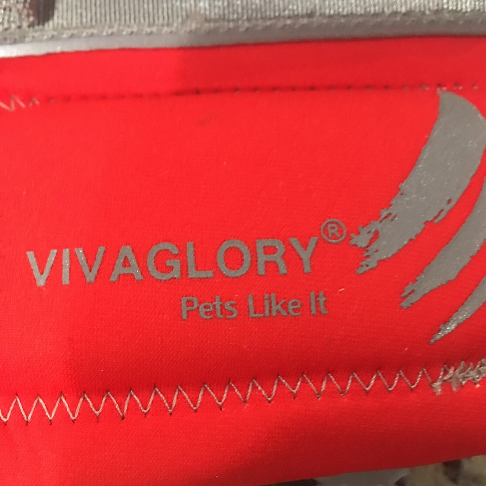 Dog Life Jacket VIVAGLORY Sports Style Vest Size XS Orange Adjustable