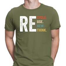 Recycle Reuse Renew Rethink Crisis Environmental Activism Men's T-Shirt Top#DNE