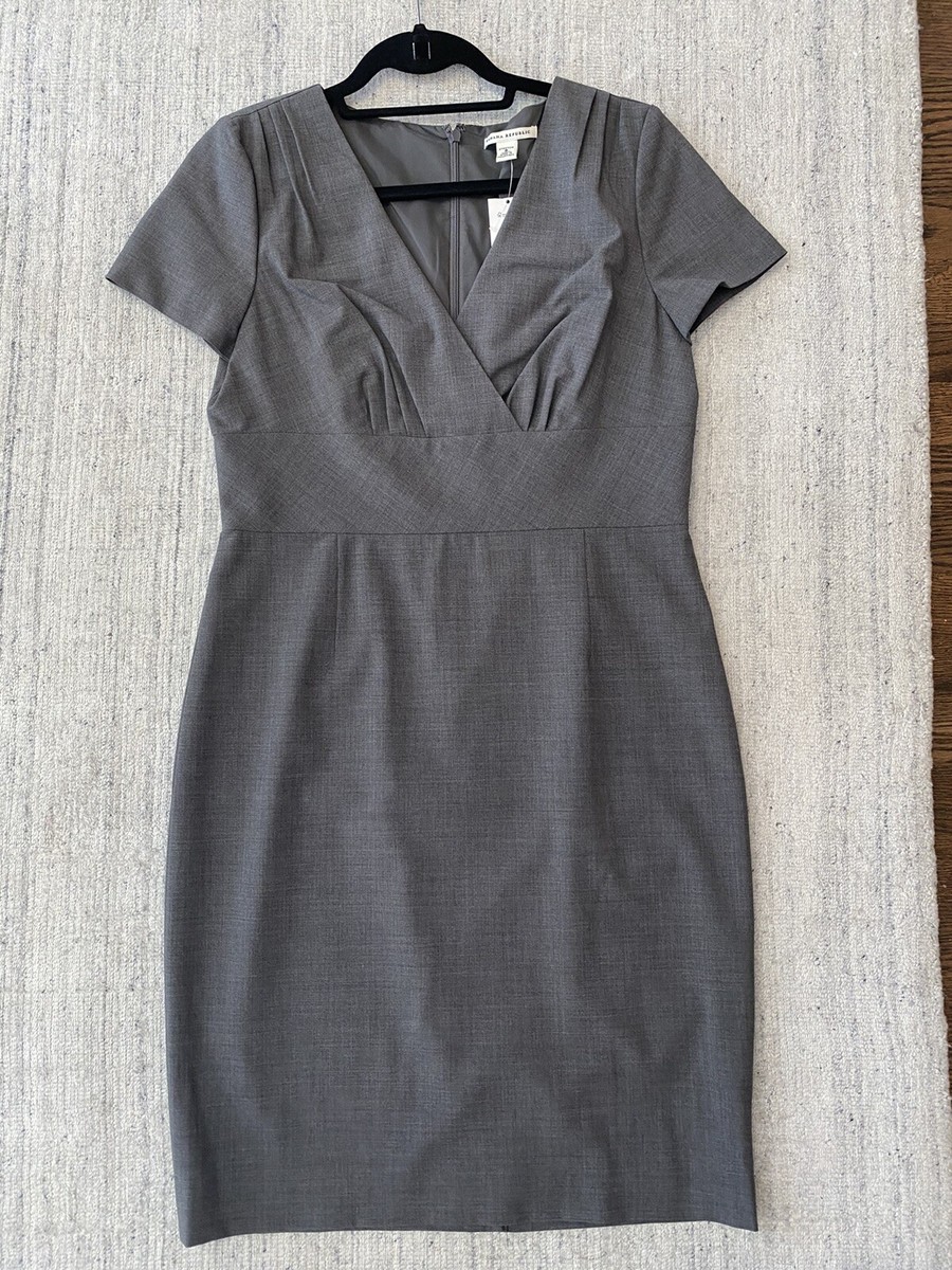 banana republic grey wool dress Banana Republic gray wool long sleeve sweater dress, size M