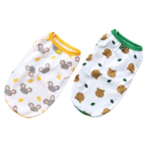 2 Pcs Dog Crate Mat Dresses for Small Dogs Sleeveless Clothes Puppy