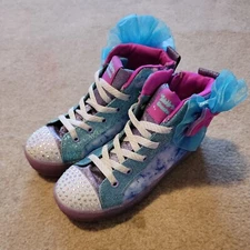 Skechers Twinkle Toes Hi Cut Sneakers Youth Sz 3 20166L