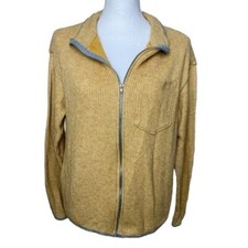 Sadie & Sage Womens yellow full zip jacket size small made in USA retails $90