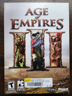 Age Of Empires III PC Game 2005 - Hard Case w/ Manual, Extras, & Key - (3 Discs)