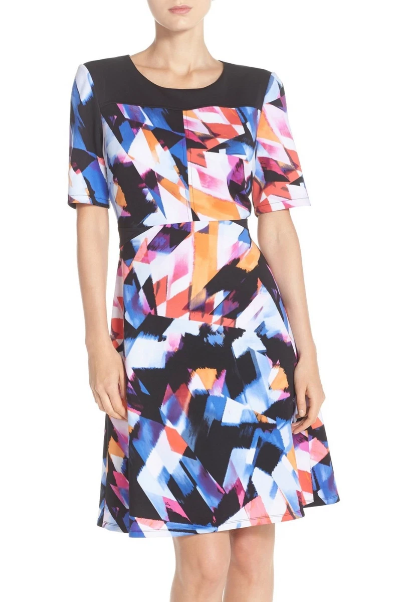 Maggy London Abito Donna Scollo A V Con Vita Intrecciata – Maniche Corte, Sopra Il Ginocchio, Colore Blu, Taglie Regolari - 5