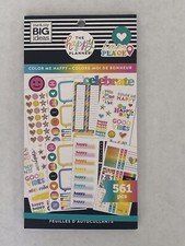 Brand New The Happy Planner Value Sticker Book Color Me Happy 561 Pieces