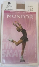 MONDOR 3312 SUNTAN FIGURE SKATING TIGHTS SIZE S-P
