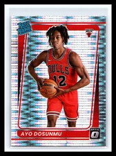✨ AYO DOSUNMU 2021-22 DONRUSS OPTIC PRIZM SILVER PULSAR HOLO RATED RC # 171