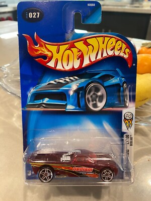 2004 Hot Wheels #27 Erste Editionen 27/100 Bedlam Maroon W / Chrom Pr5 Spoke Rad