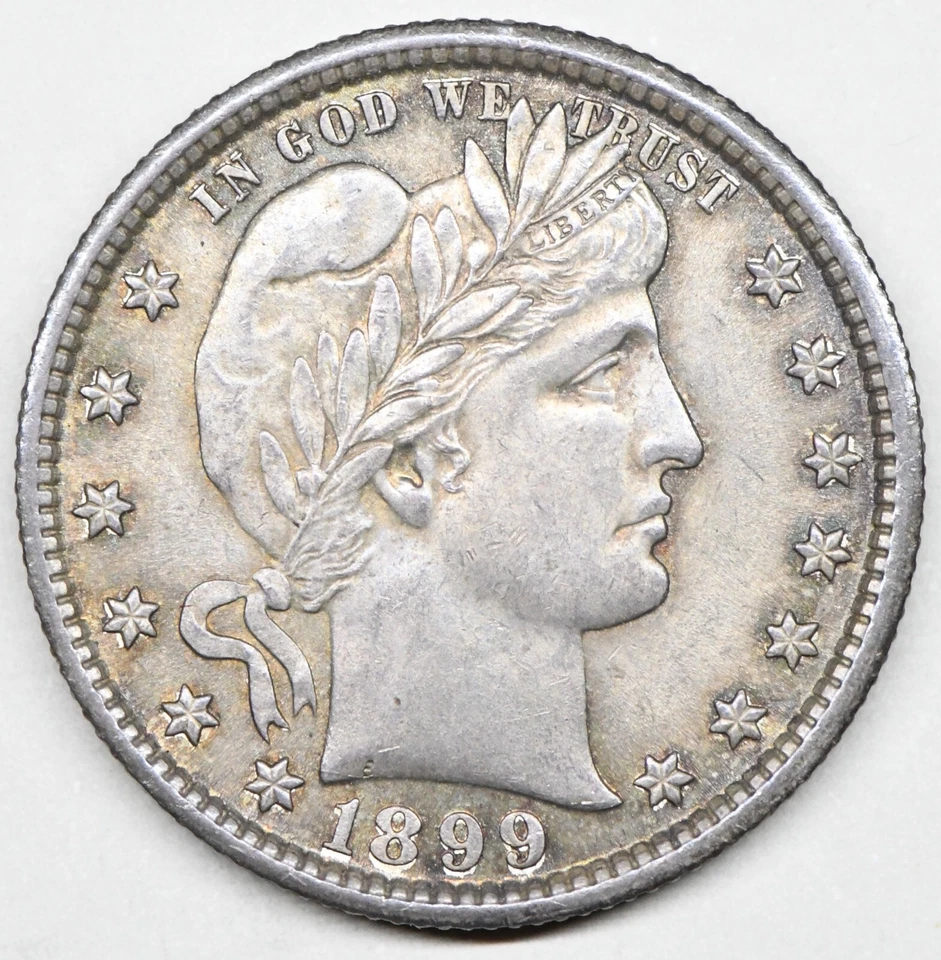 1899 barber quarter in a uncirculated high grade - Image 3 of 4