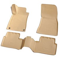 3D Gummi Fussmatten Passend FüR Mercedes B-Klasse | W247 | Ab 2018> | Beige