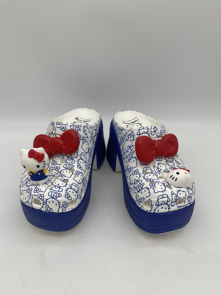 Crocs Hello Kitty 50th Anniversary Siren Clog Blue Glitter Crocs Hello Kitty 50th Anniversary Siren Clog Blue Glitter
