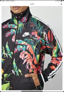 nike floral track jacket