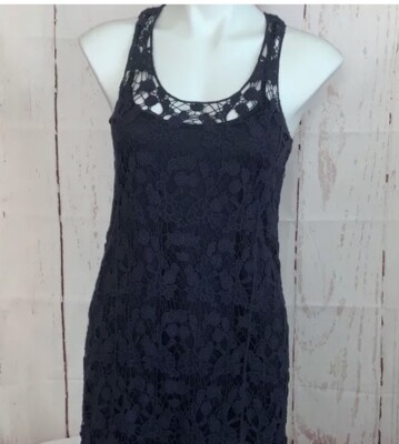 Lauren Conrad Womens XS Blue Lace Crochet Overlay Dress Boho Bohemian NEW 0 2 | eBay Lauren Conrad Womens XS Blue Lace Crochet Overlay Dress Boho Bohemian NEW 0 2 | eBay