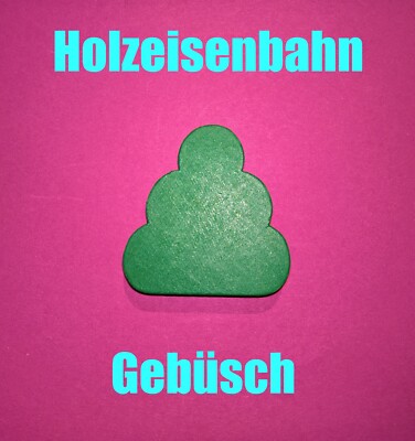HOLZEISENBAHN Holz Gebüsch