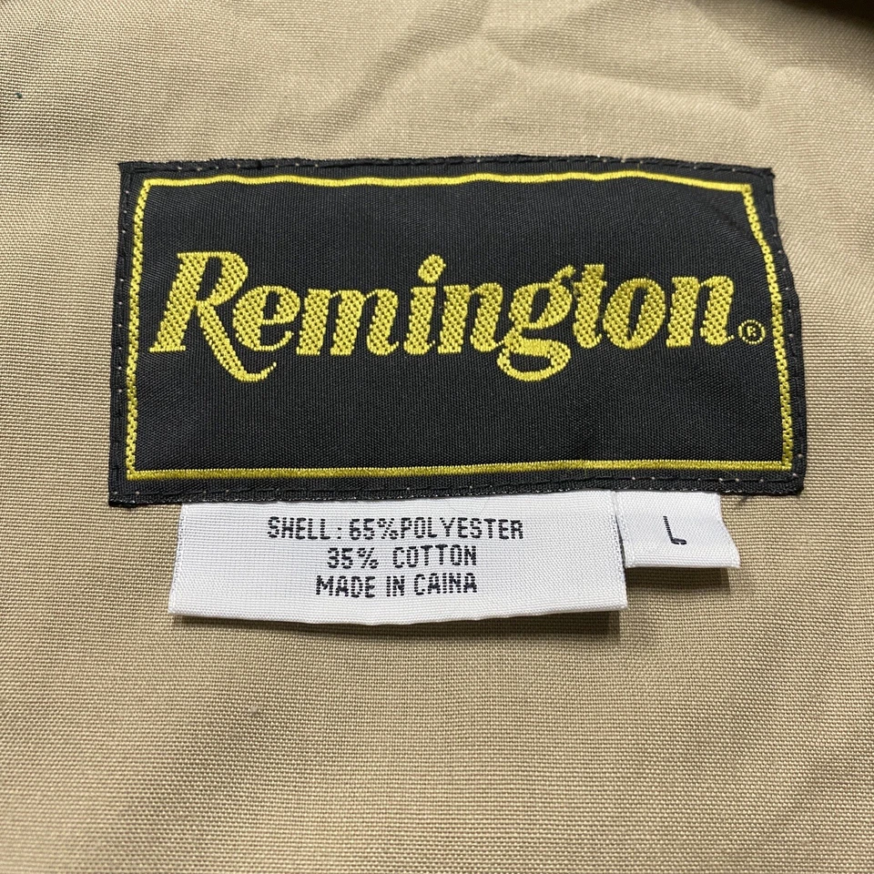 Chaleco Remington Vintage Para Hombre Grande Beige Pesca Caza Utilidad Bolsillos Foto 4 de 4