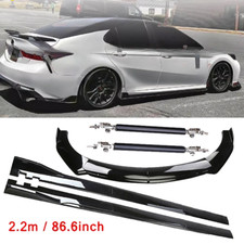 Front Bumper Lip Splitter Spoiler Side Skirts For Camry Se Xse 2018-20