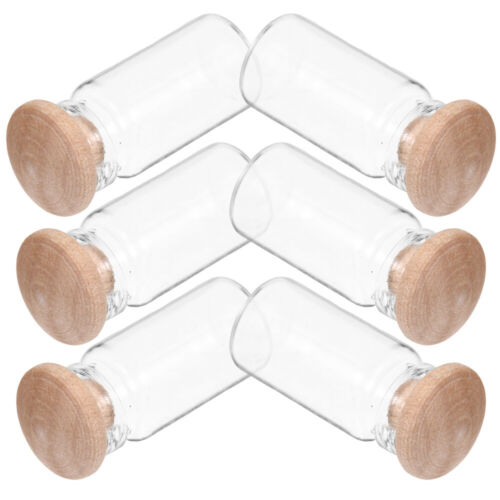 6 Pcs Mini-Lebensmittelflaschen Mini- - Miniglas Einmachgläser - Bild 8 von 12