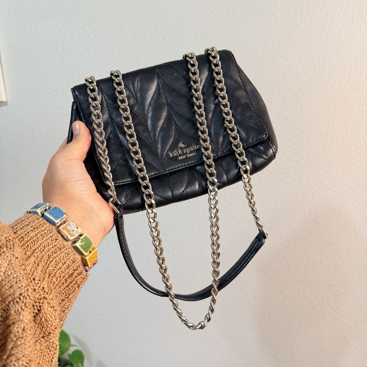 Kate Spade Black Quilted Leather Brayden Briar Lane Backpack/Crossbody Bag - EUC Kate Spade New York Briar Lane Quilted Brayden Satchel  main image 3