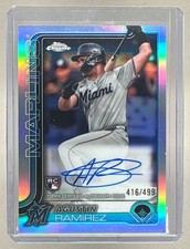 Agustin Ramirez 2025 Topps Chrome Update #RA-AR Refractor Auto Rookie RC /499