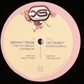 Benny Page / Optimist - The Filth (Connecta Remix) / Bass Bubble - UK 12'' Vin...