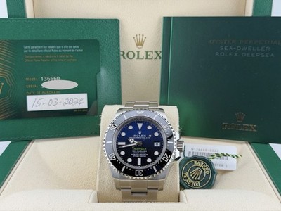 2024 Rolex Sea Dweller Deepsea 136660 Blue Dial James Cameron
