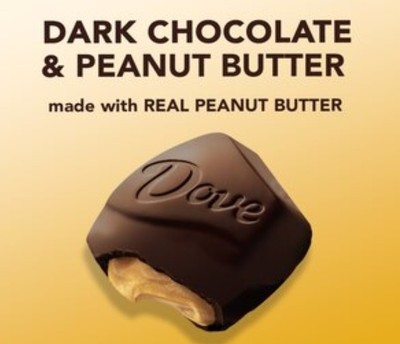 DOVE-DARK CHOCOLATE PEANUT BUTTER INDIVIDUALLY WRAPPED-LIMITED VALUE BULK BAG !!