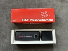 Vintage 1970’s GAF Personal 110 Film Camera with Flash Cube Attachment