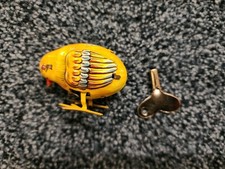 Vintage German 1930'S TIN LITHO MECHANICAL WIND UP PECKING CHICK