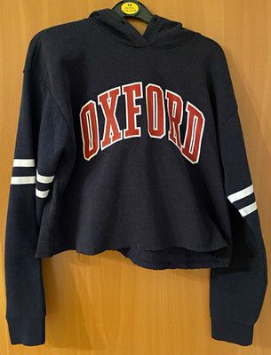 Terranova Damen Kapuzenpullover Hoodie Gr. M blau OXFORD Logo College