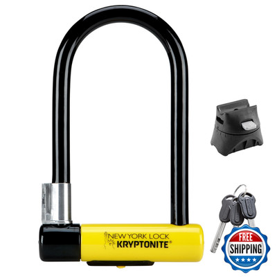 Kryptonite York Standard Bike U-Lock Heavy Duty Anti-Theft 16Mm Shackle