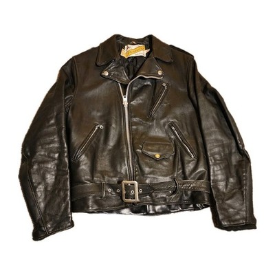 Vintage Schott Bros Perfecto 613 Black Leather Biker Jacket